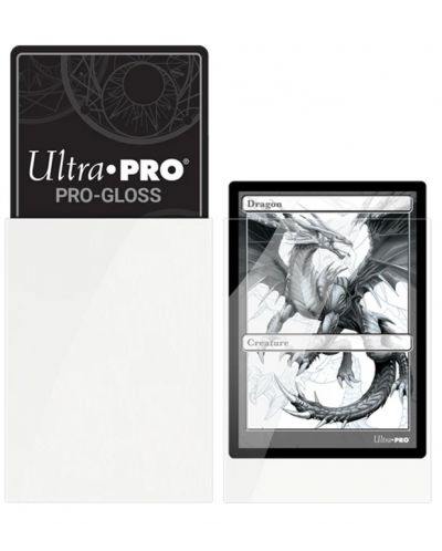 Štitnici za karte Ultra Pro - PRO-Gloss Standard Size, White (50 kom.) - 2