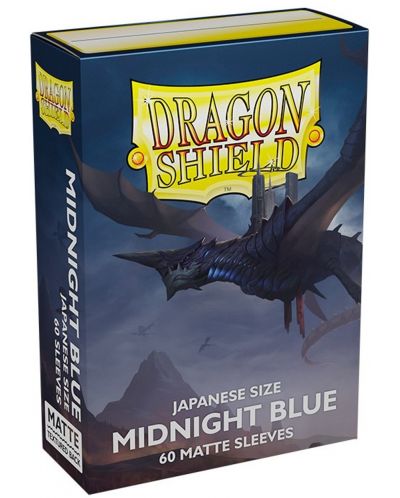 Štitnici za kartice Dragon Shield Sleeves - Small Matte Midnight Blue (60 komada) - 1