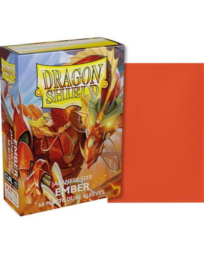 Štitnici za kartice Dragon Shield Dual Sleeves - Small Matte Ember (60 komada) - 2