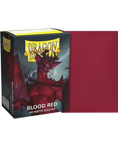 Štitnici za kartice Dragon Shield Sleeves - Matte Blood Red (100 komada) - 2