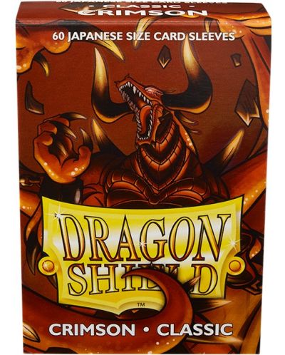 Štitnici za kartice Dragon Shield Sleeves - Small Crimson (60 komada) - 1