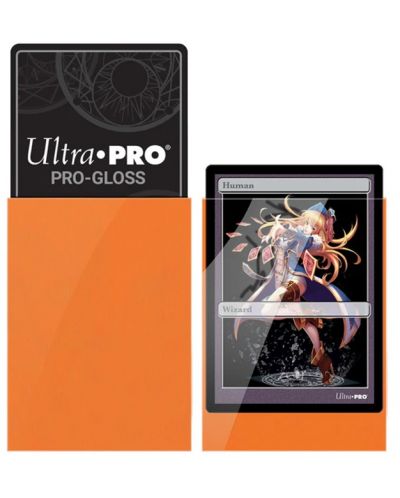 Štitnici za karte Ultra Pro - PRO-Gloss Small Size, Orange (60 kom.) - 2