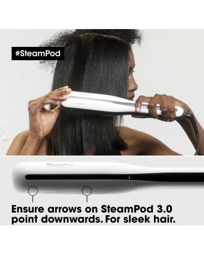 Pegla za kosu L’Oréal Professionnel - Steampod 3.0, 180-210ºC, bijela - 8