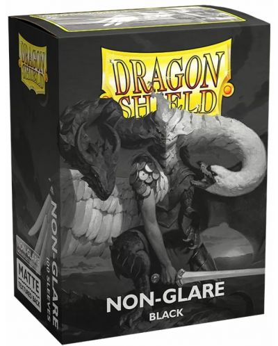 Štitnici za kartice Dragon Shield Sleeves - Non-Glare Matte V2 Black (100 komada) - 1