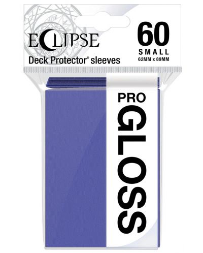 Štitnici za karte Ultra Pro - Eclipse Gloss Small Size, Royal Purple (60 kom.) - 1