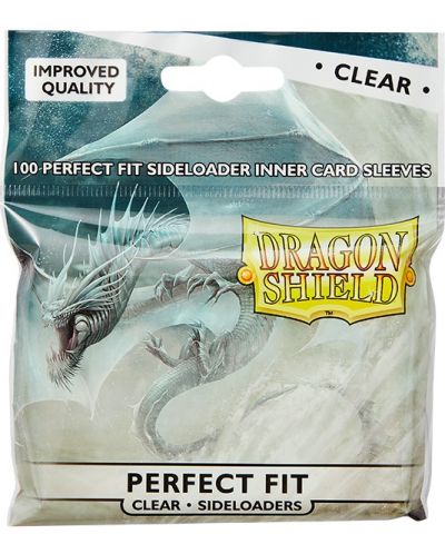 Štitnici za kartice Dragon Shield Perfect Fit Sideloaders Sleeves - Clear (100 komada) - 1