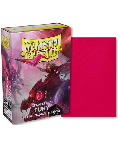 Štitnici za kartice Dragon Shield Dual Sleeves - Small Matte Fury (60 komada) - 2