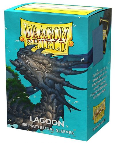 Štitnici za kartice Dragon Shield Dual Sleeves - Matte Lagoon (100 komada) - 1