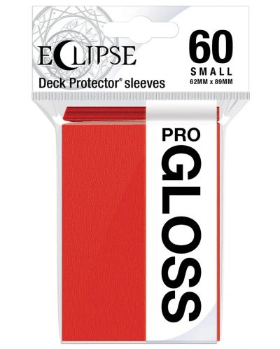 Štitnici za karte Ultra Pro - Eclipse Gloss Small Size, Apple Red (60 kom.) - 1