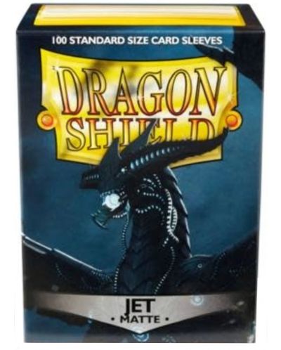 Štitnici za kartice Dragon Shield Sleeves - Matte Jet (100 komada) - 1