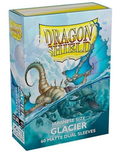 Štitnici za kartice Dragon Shield Dual Sleeves - Small Matte Glacier (60 komada) - 1