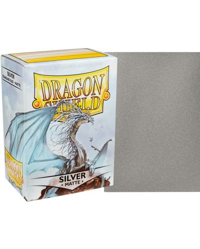Štitnici za kartice Dragon Shield Sleeves - Matte Silver (100 komada) - 2