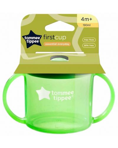 Prijelazna čaša Tommee Tippee - First cup, 4 m+, 190 ml, zelena - 3