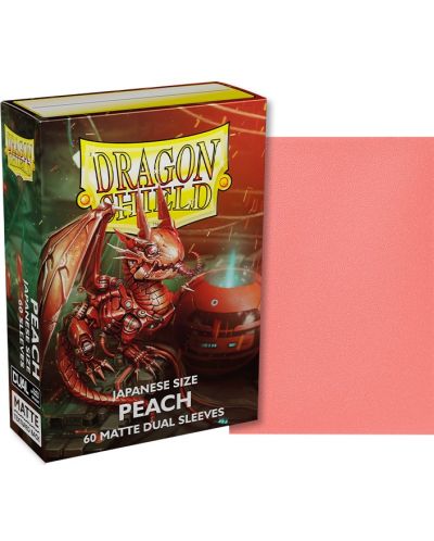 Štitnici za kartice Dragon Shield Dual Sleeves - Small Matte Peach (60 komada) - 2