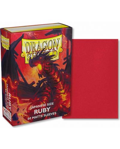 Štitnici za kartice Dragon Shield Sleeves - Small Matte Ruby (60 komada) - 2