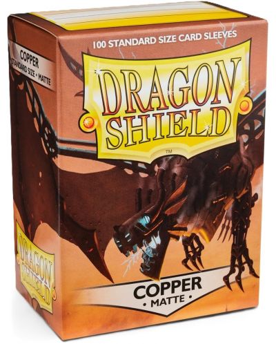 Štitnici za kartice Dragon Shield Sleeves - Matte Copper (100 komada) - 1