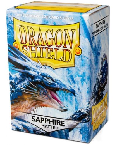 Štitnici za kartice Dragon Shield Sleeves - Matte Sapphire (100 komada) - 1