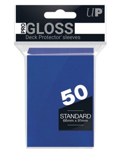 Štitnici za karte Ultra Pro - PRO-Gloss Standard Size, Blue (50 kom.) - 1