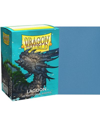 Štitnici za kartice Dragon Shield Dual Sleeves - Matte Lagoon (100 komada) - 2