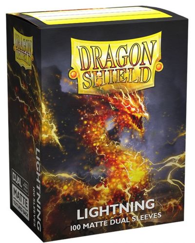 Štitnici za kartice Dragon Shield Dual Sleeves - Matte Lightning (100 komada) - 1