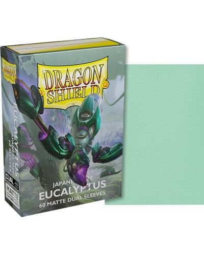 Štitnici za kartice Dragon Shield Dual Sleeves - Small Matte Eucalyptus (60 komada) - 2