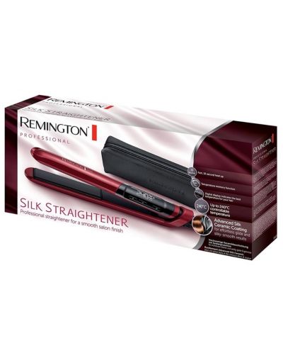 Pegla za kosu Remington - Silk, 240°C, keramika, crvena - 4