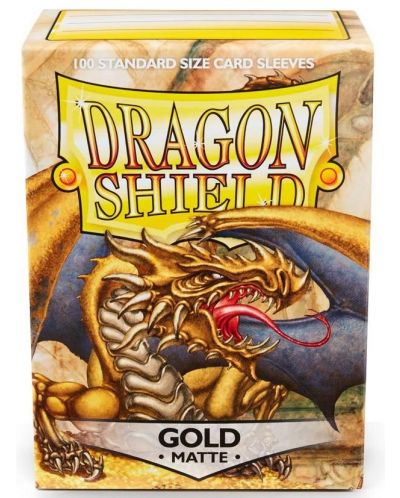 Štitnici za kartice Dragon Shield Sleeves - Matte Gold (100 komada) - 1
