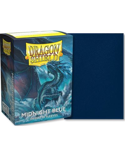 Štitnici za kartice Dragon Shield Sleeves - Matte Midnight Blue (100 komada) - 2