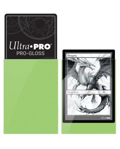 Štitnici za karte Ultra Pro - PRO-Gloss Standard Size, Lime Green (50 kom.) - 2