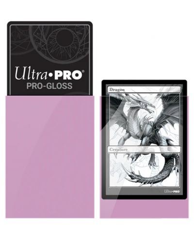 Štitnici za karte Ultra Pro - PRO-Gloss Standard Size, Bright Pink (50 kom.) - 2