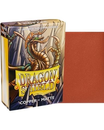 Štitnici za kartice Dragon Shield Sleeves - Small Matte Copper (60 komada) - 2