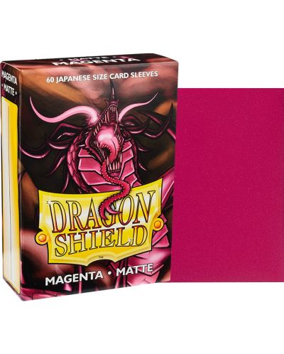 Štitnici za kartice Dragon Shield Sleeves - Small Matte Magenta (60 komada) - 2