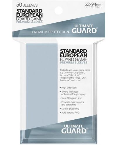 Štitnici za kartice Ultimate Guard Premium Soft Sleeves Standard European (50 kom.) - 1