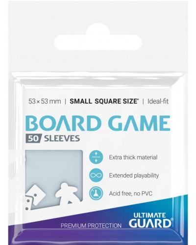 Štitnici za kartice Ultimate Guard for Board Game Cards Small Square (50 kom.) - 1
