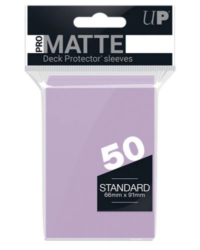 Štitnici za karte Ultra Pro - PRO-Matte Standard Size, Lilac (50 kom.) - 1