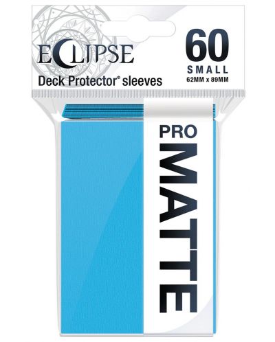 Štitnici za karte Ultra Pro - Eclipse Matte Small Size, Sky Blue (60 kom.) - 1