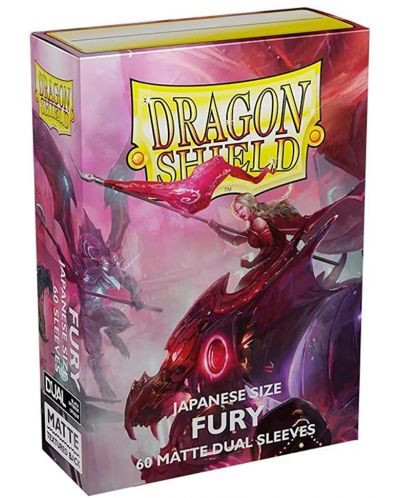 Štitnici za kartice Dragon Shield Dual Sleeves - Small Matte Fury (60 komada) - 1