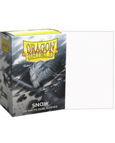 Štitnici za kartice Dragon Shield Dual Sleeves - Matte Snow (100 komada) - 2
