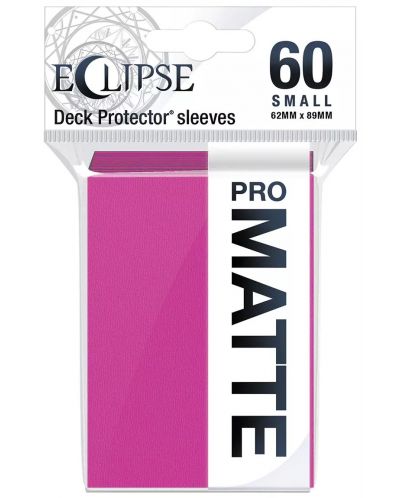 Štitnici za karte Ultra Pro - Eclipse Matte Small Size, Hot Pink (60 kom.) - 1