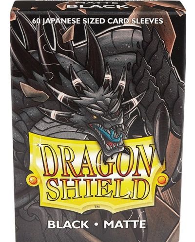 Štitnici za kartice Dragon Shield Sleeves - Small Matte Black (60 kom.) - 1