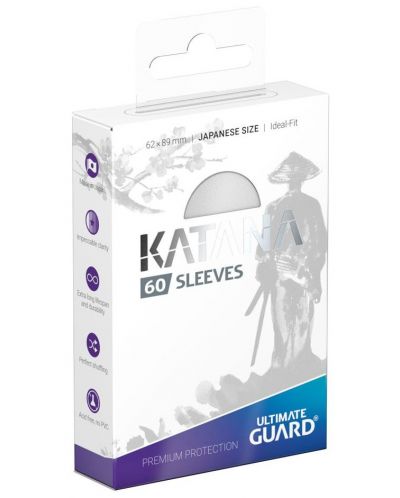 Štitnici Ultimate Guard Katana Sleeves - Japanese Size, bijeli (60 kom.) - 1