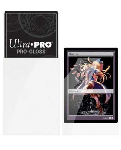 Štitnici za karte Ultra Pro - PRO-Gloss Small Size, White (60 kom.) - 2