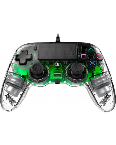Kontroler Nacon за PS4 - Wired Illuminated Compact Controller, crystal green - 2