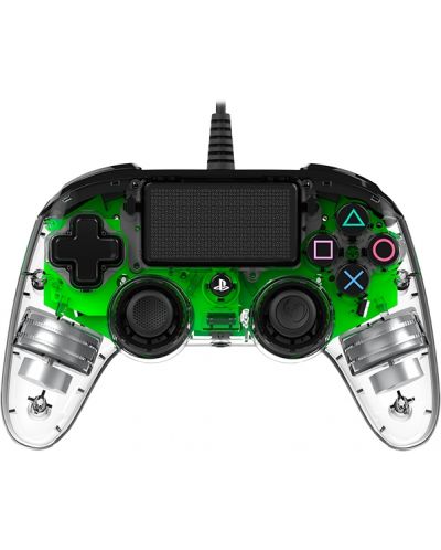 Kontroler Nacon за PS4 - Wired Illuminated Compact Controller, crystal green - 10