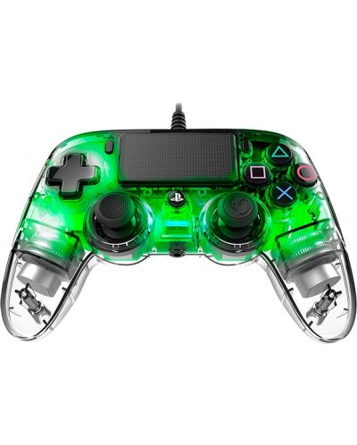 Kontroler Nacon за PS4 - Wired Illuminated Compact Controller, crystal green - 4