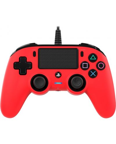 Kontroler Nacon za PS4  - Wired Compact, crveni - 1