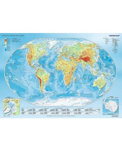 Puzzle Trefl od 1000 dijelova - Fizička karta svijeta - 2