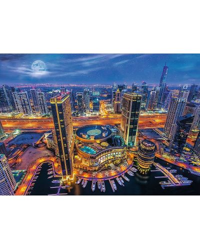 Puzzle Trefl od 2000 dijelova - Svjetla Dubaija - 2