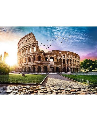 Puzzle Trefl od 1000 dijelova - Koloseum obasjan suncem - 2