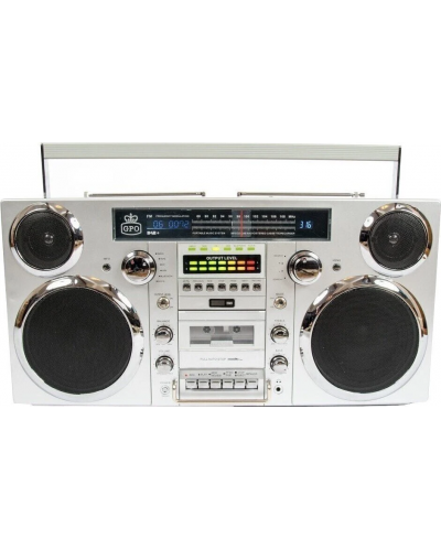 Radio kasetofon GPO - Brooklyn, srebrni - 1